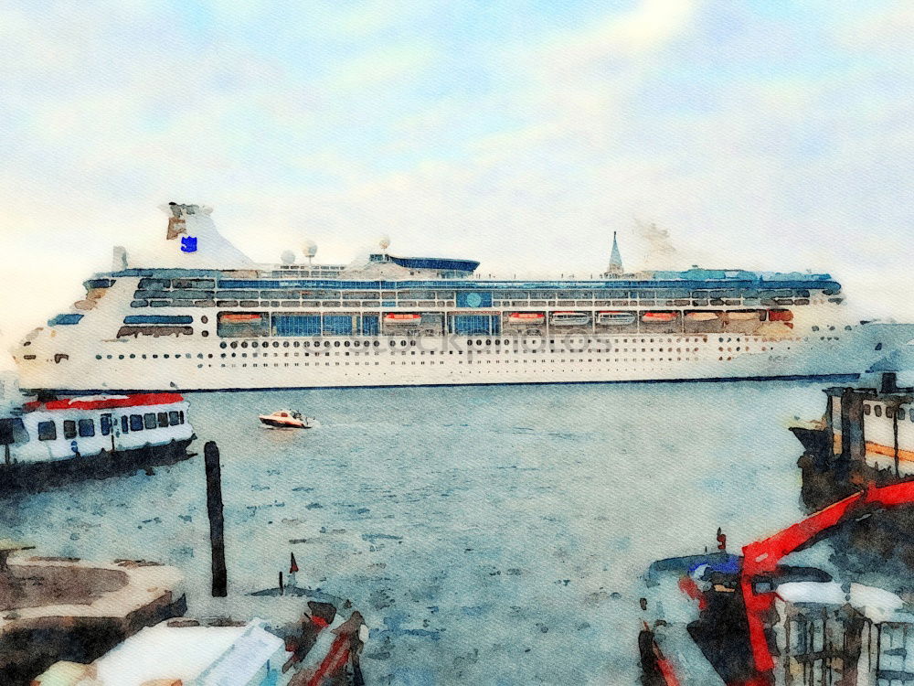 Similar – Kogge meets cruise ship