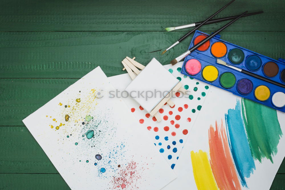 Similar – Image, Stock Photo kita painting lesson Child