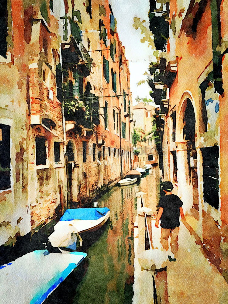 Similar – canal Venice Italy Europe