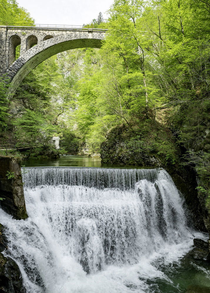 Similar – Image, Stock Photo Bridge in Ticino (CH)