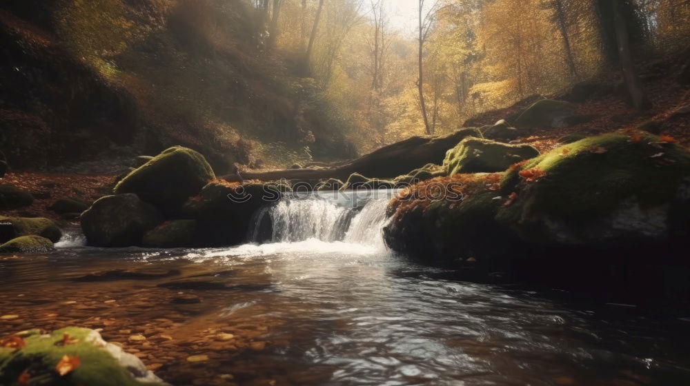 Similar – Romantic bridge in the forest