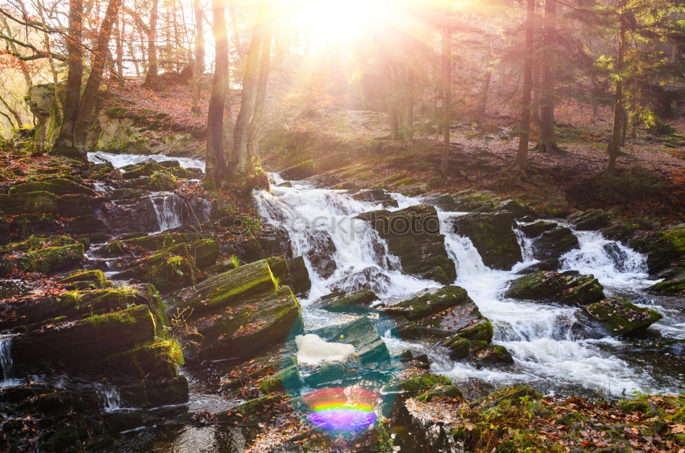 Similar – Image, Stock Photo River running between stones