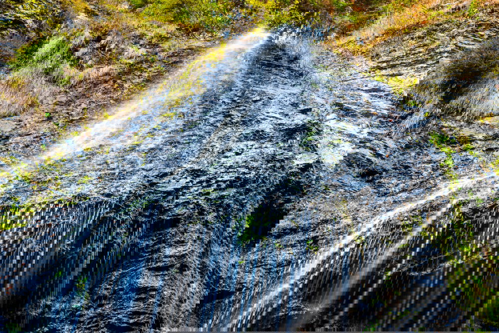 Similar – Image, Stock Photo Thin waterfall in mountain
