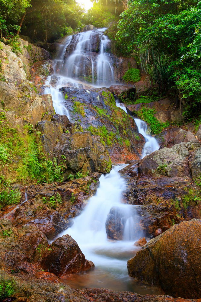 Similar – Image, Stock Photo Waterfall in autumn