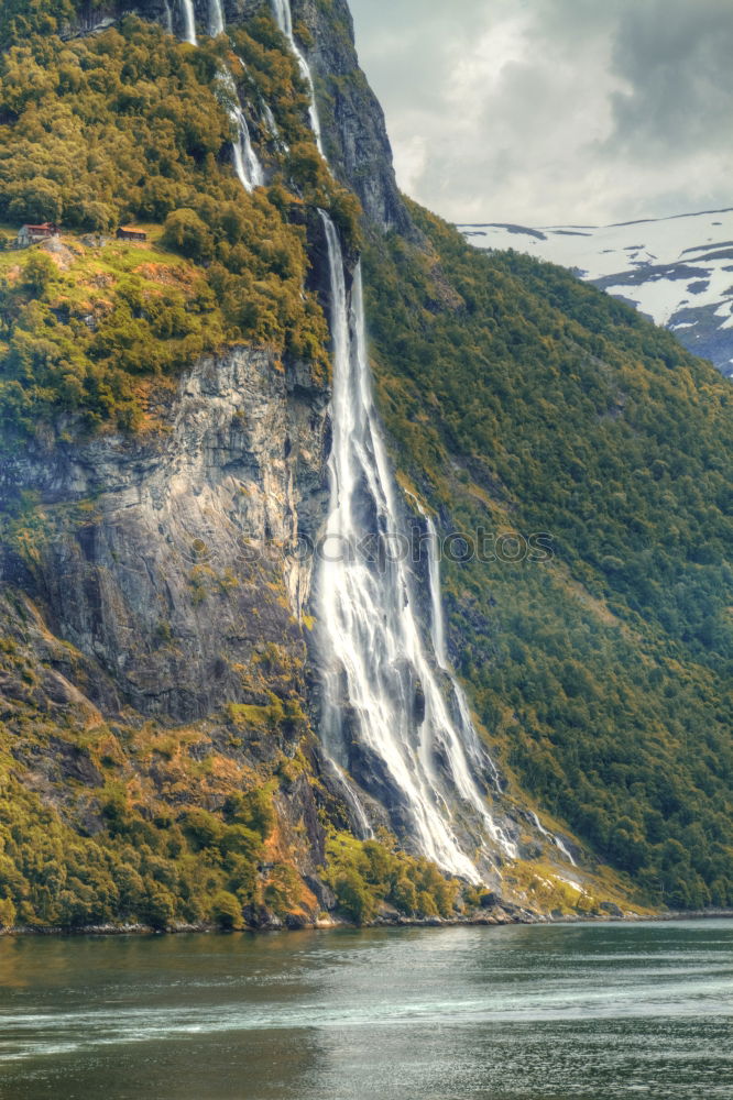 Similar – View of the Geirangerfjord in Norway