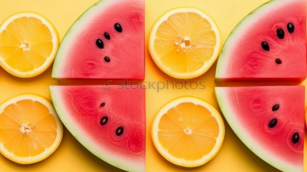 Similar – #AS# Melon red on yellow