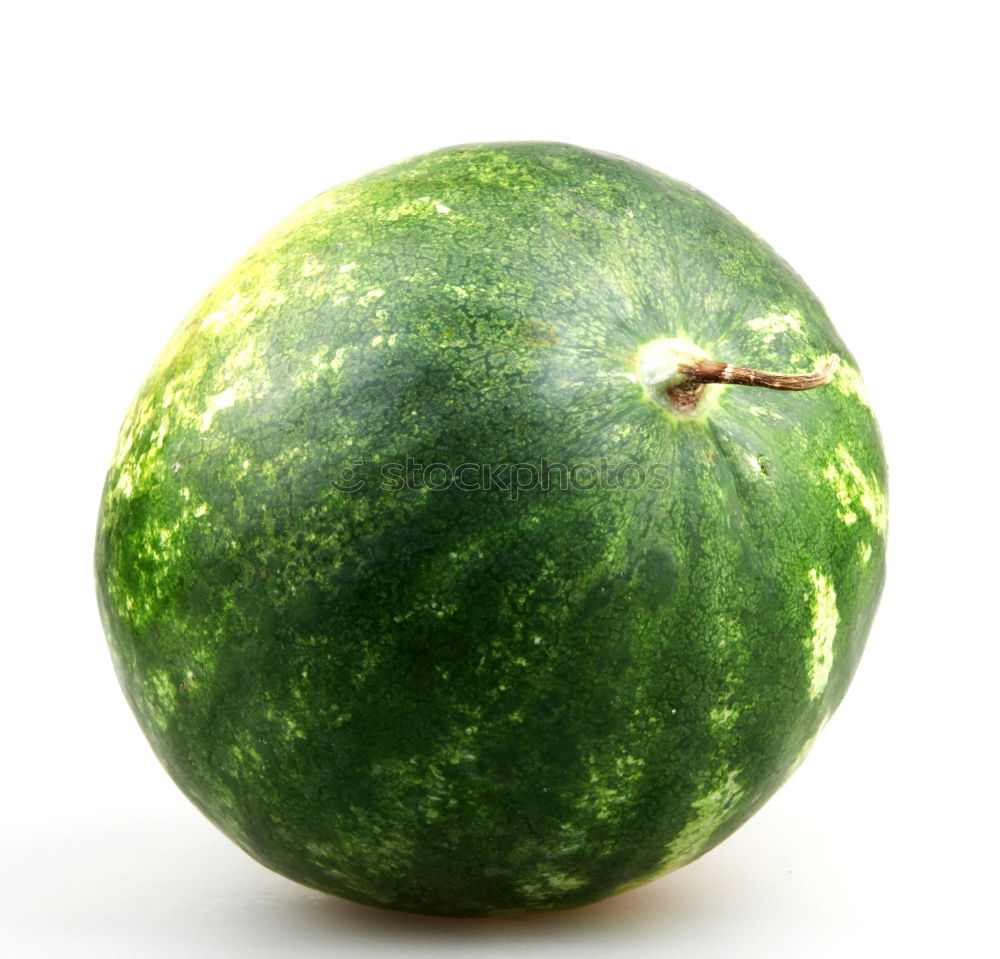 Similar – ripe green round watermelon