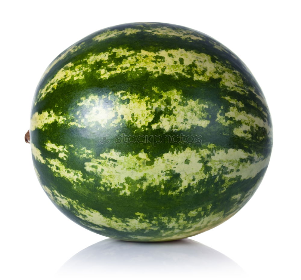 Similar – ripe green round watermelon