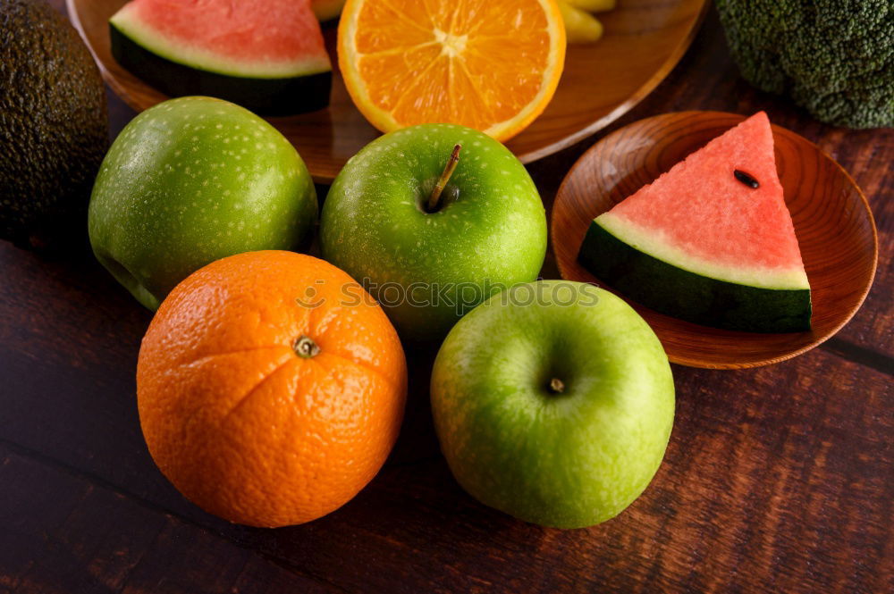 Similar – Mixed fruits on a rustic wooden table