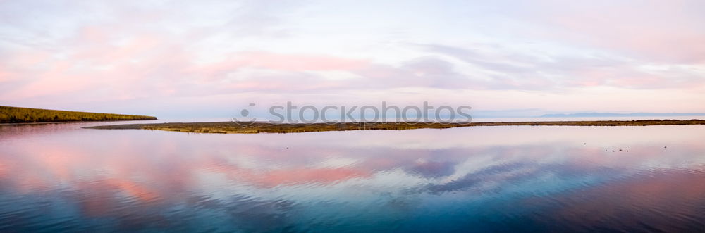 Similar – Reflected beach / beach reflection