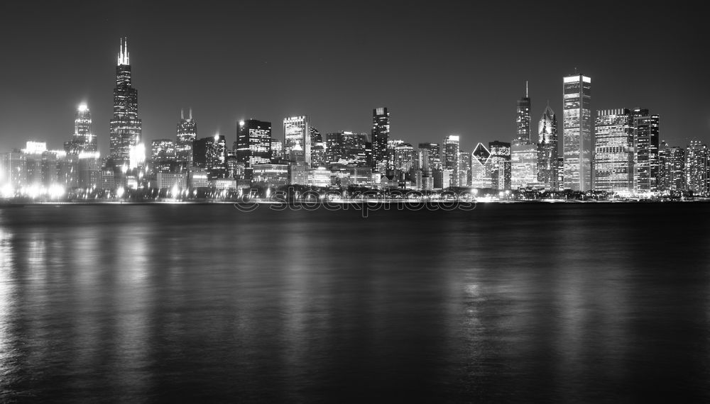 Similar – Cloudy Chicago Skyline