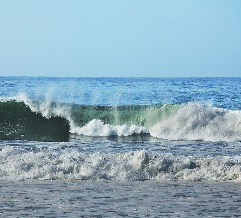 Similar – Surfer in wave Ocean Waves