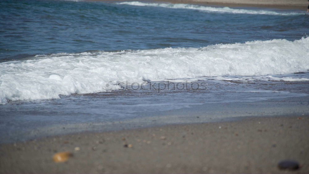 Similar – Landscape on the beach with sea, horizon, sky and sunlight