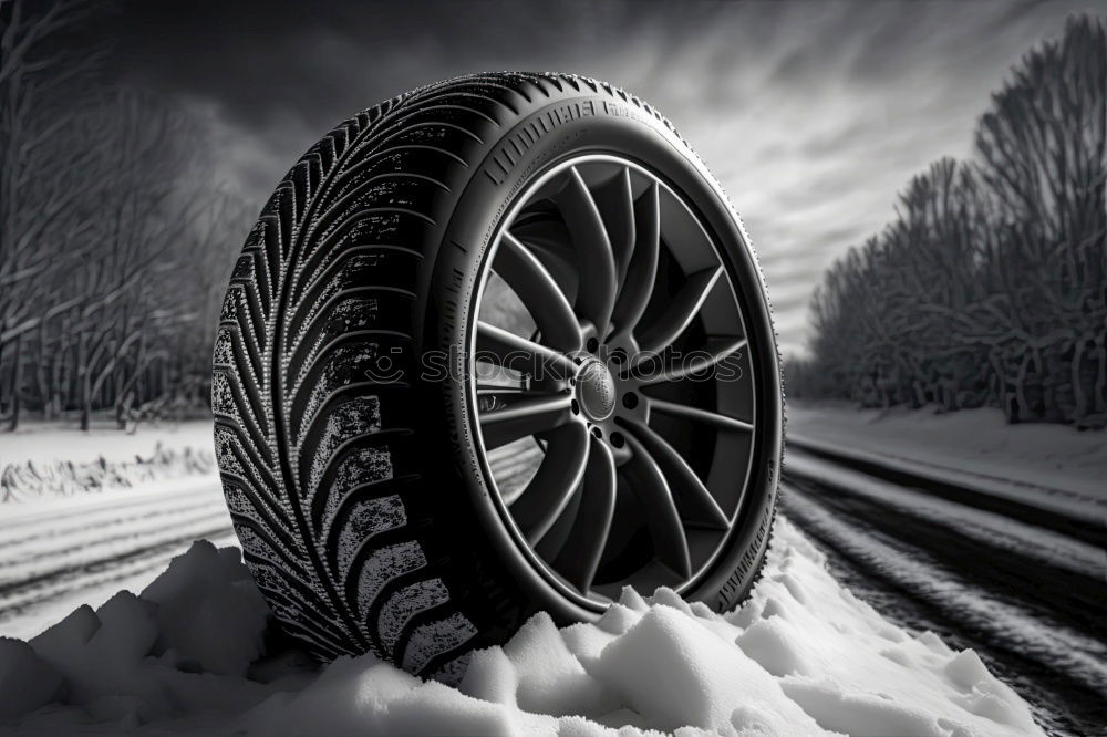 Similar – hoarfrost 2 Car tire Ice