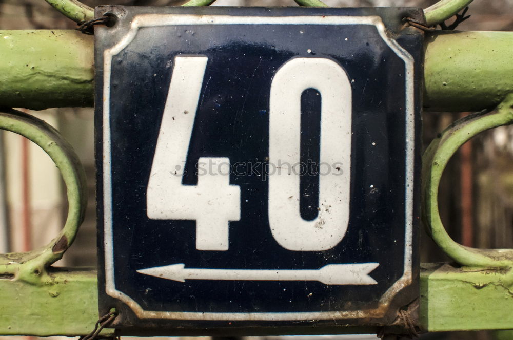 Similar – Image, Stock Photo the number 40 in metal with arrows