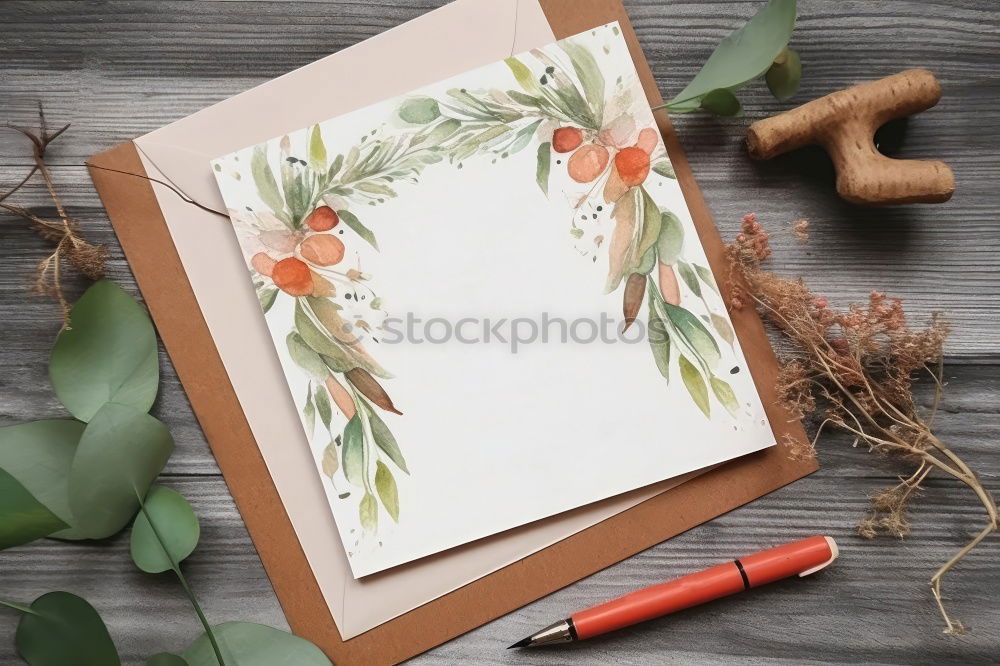 Similar – Image, Stock Photo empty picture frame on a gray wooden surface