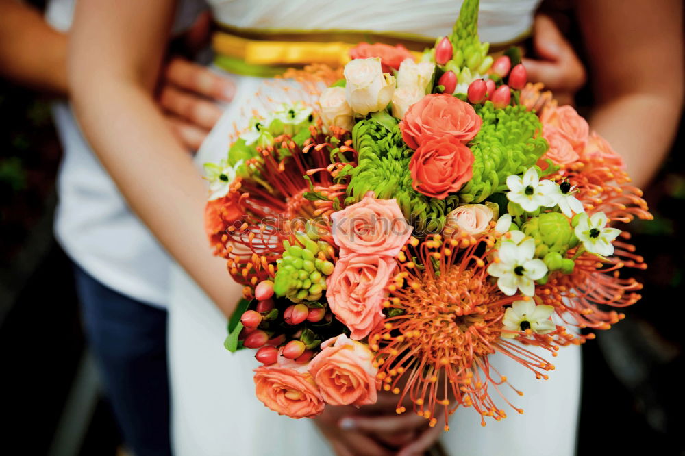 Similar – Image, Stock Photo bridal couple Happy Event