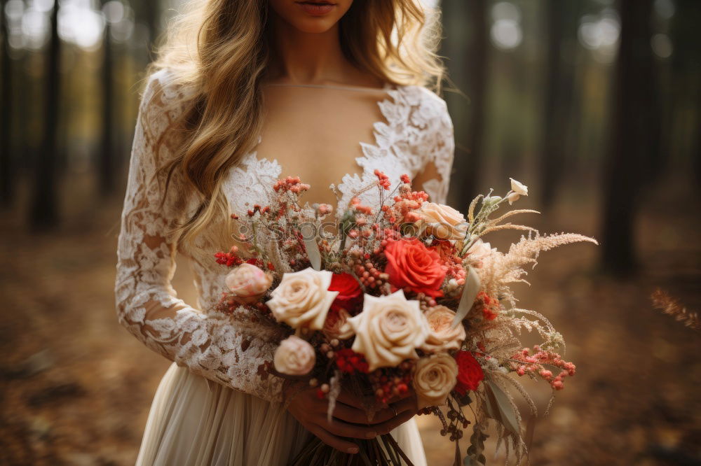 Similar – Image, Stock Photo Pretty woman wearing flower garland