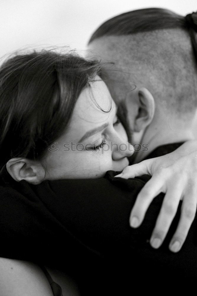 Similar – Image, Stock Photo Tender kiss from young couple