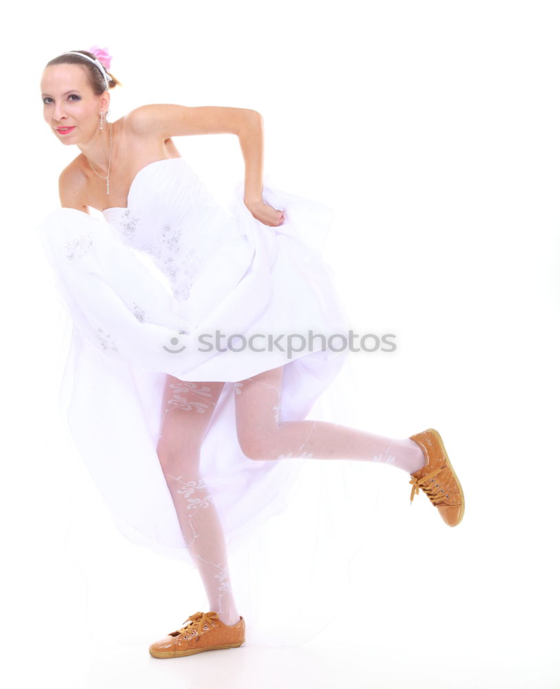 Similar – Image, Stock Photo Ballet dancer with leg up