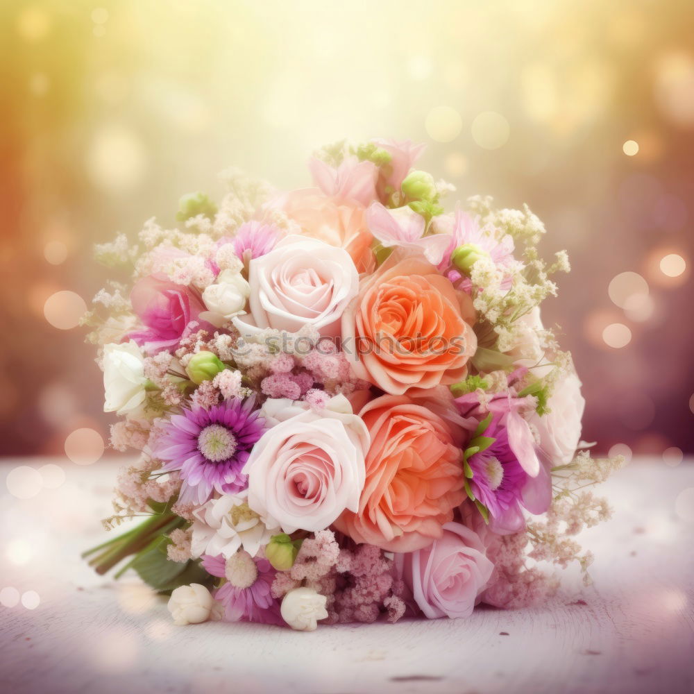 Similar – Image, Stock Photo Bridal bouquet of roses 1