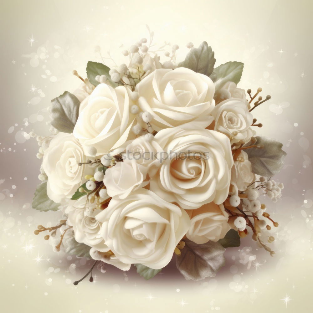 Similar – Image, Stock Photo Bridal bouquet of roses 1