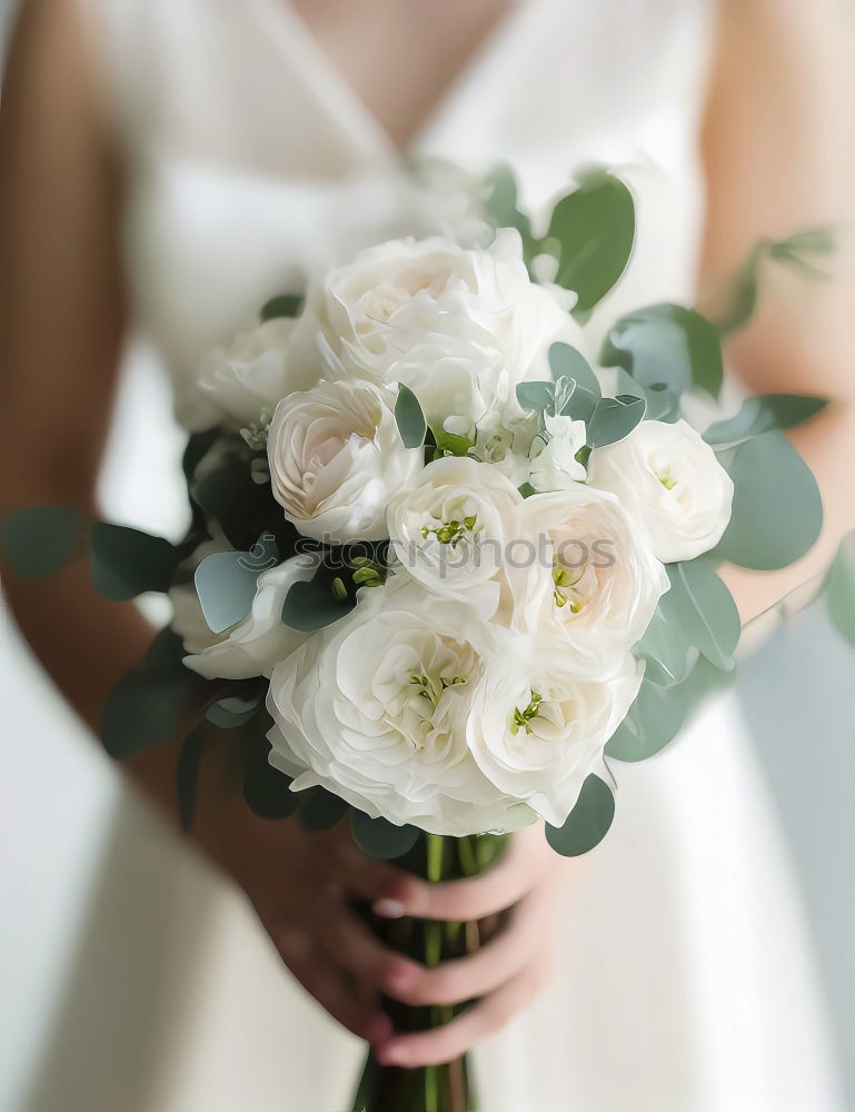 Similar – Female hand with roses bouquet of flowers