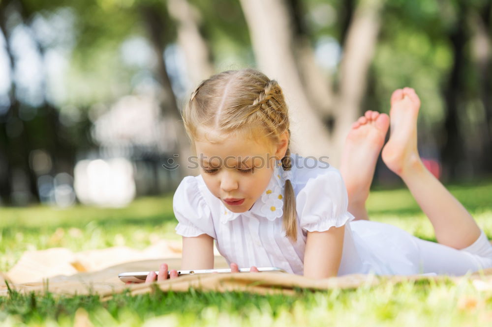 Image, Stock Photo Kid playing with skateboard