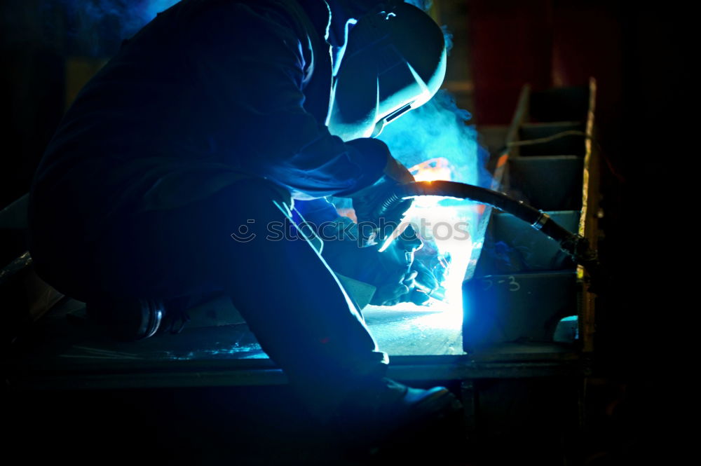 Similar – Image, Stock Photo Welder Work and employment