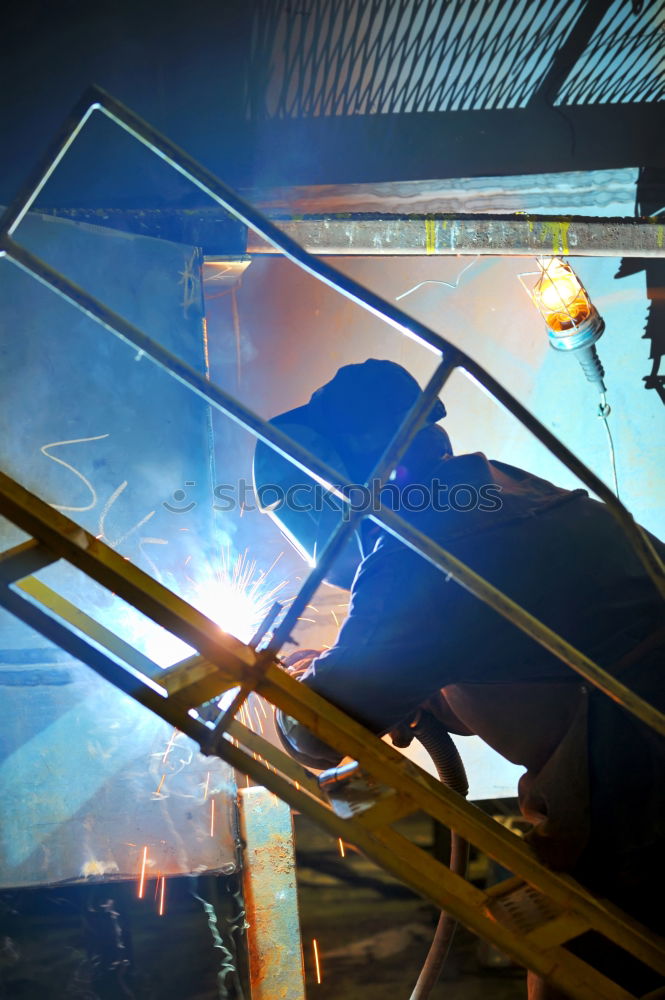 Similar – Image, Stock Photo Professional Mechanic welding.