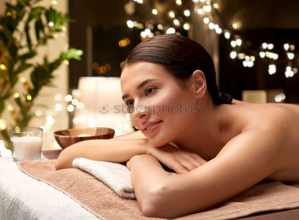 Similar – Woman lying in tub doing hydrotherapy treatment