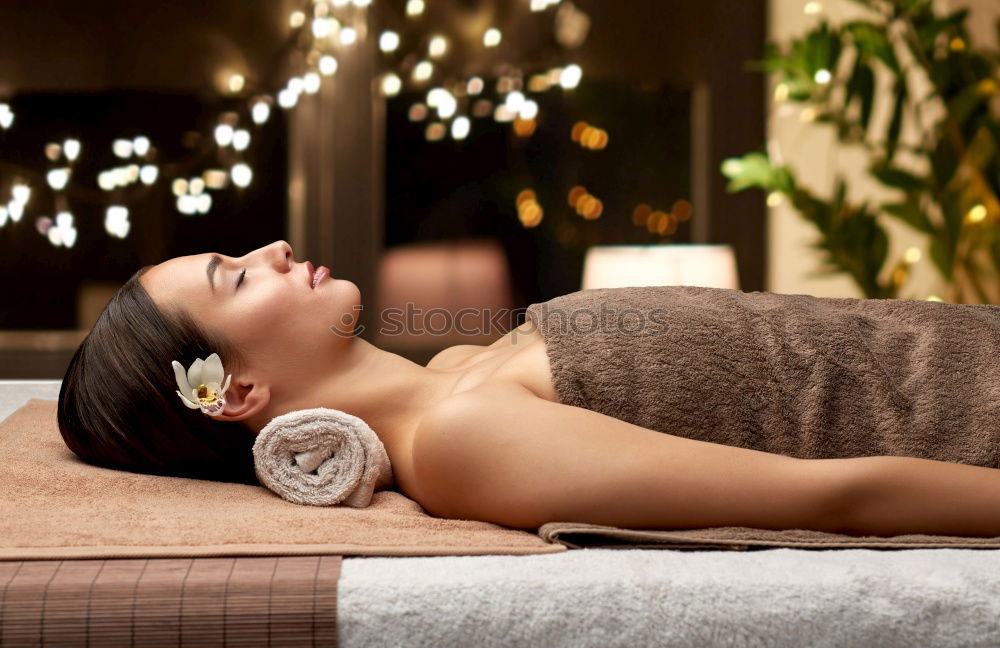 Similar – Woman lying in tub doing hydrotherapy treatment