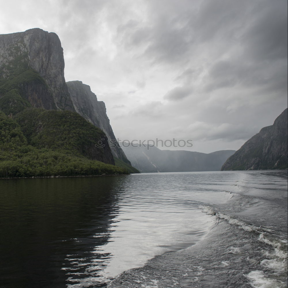 Similar – Image, Stock Photo View of the Geirangerfjord