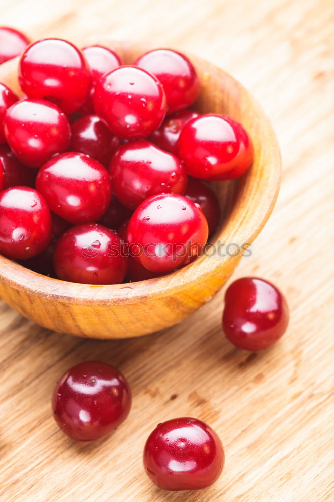 Similar – Image, Stock Photo Ripe red cherry Fruit