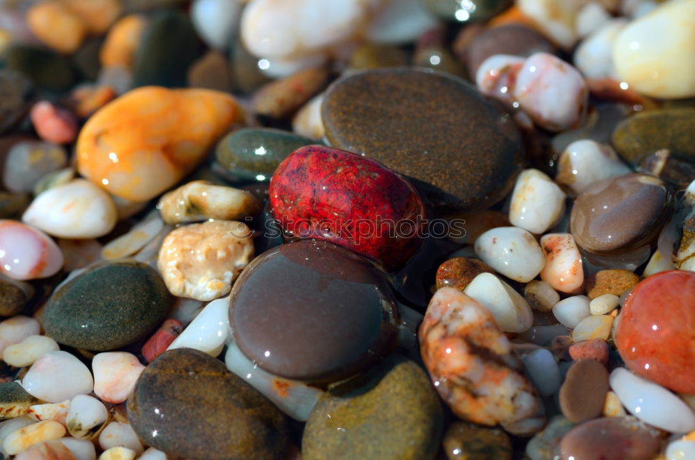 Similar – lighted stone beach Water