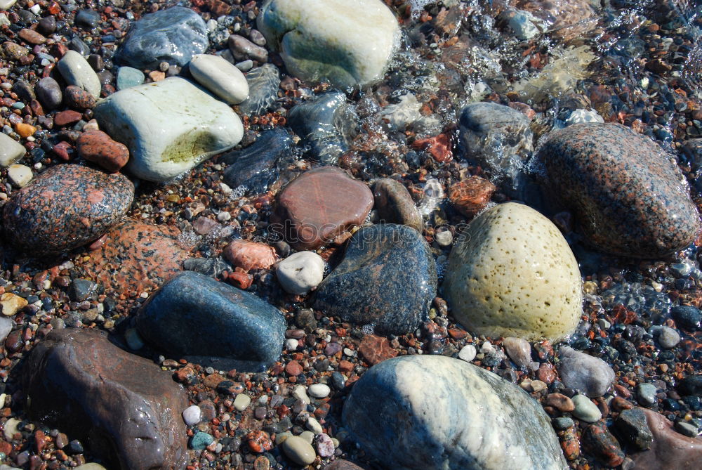 Similar – Image, Stock Photo Wet Red Pepples At Atlantic Coast in Scotland