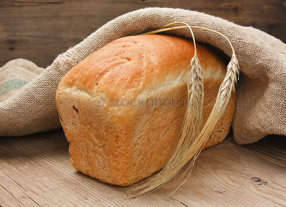 Similar – baked round homemade bread