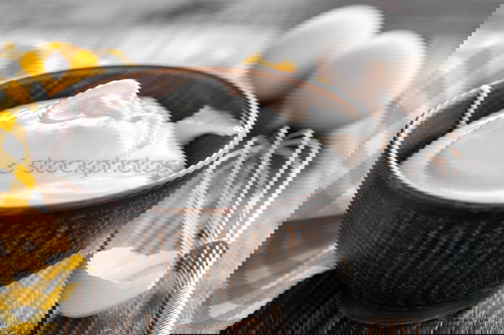Similar – Image, Stock Photo Yoghurt with honey and granola