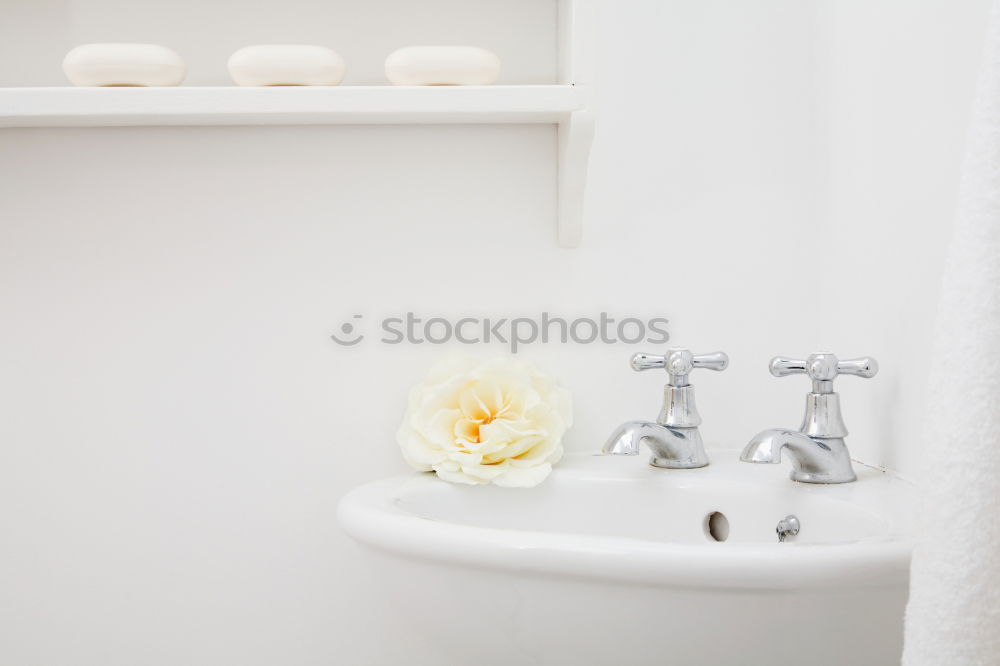 Similar – Image, Stock Photo Bathroom with bathtub and spa and wellness products