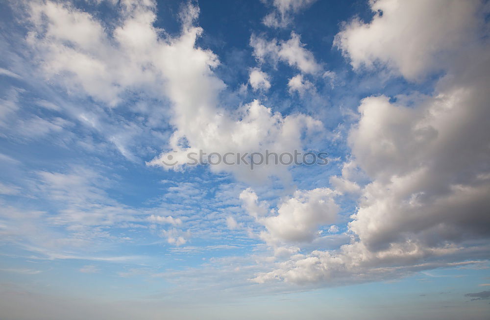 Similar – Sonnenschein und blauer Himmel mit Wölkchen am Mittelmeer