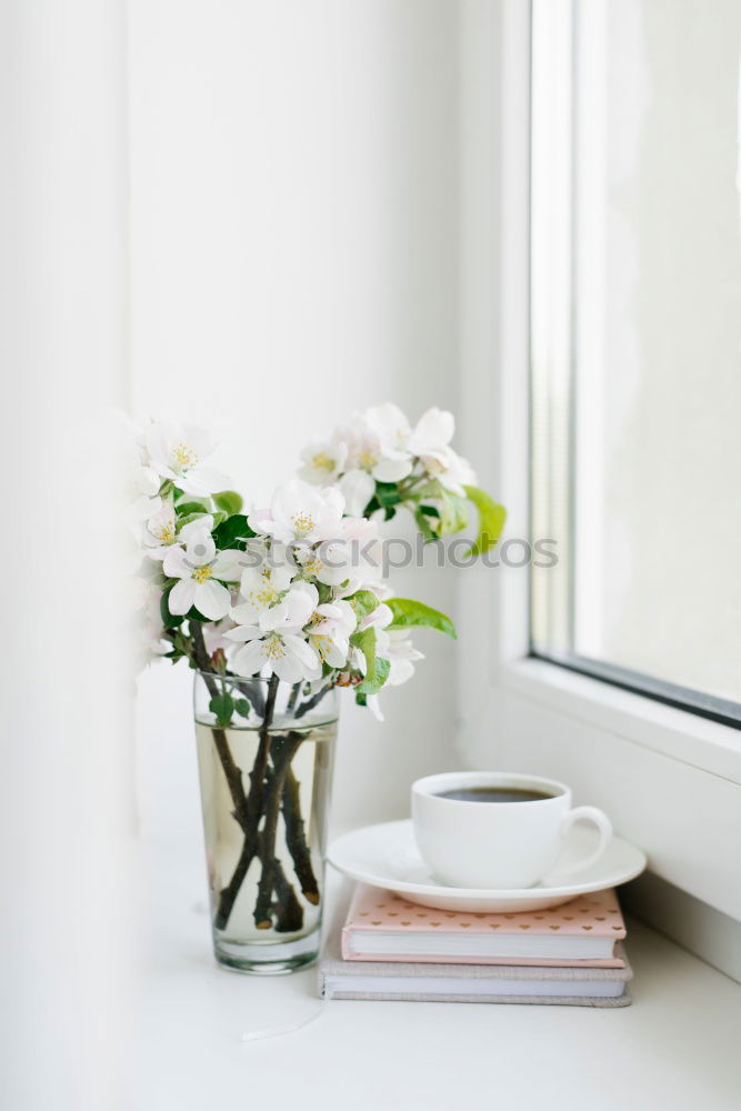 flowers on the table.