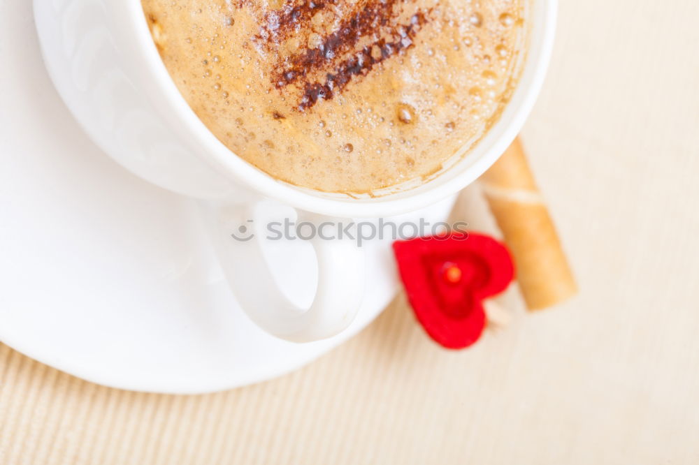 Similar – Image, Stock Photo Cup with coffee Breakfast