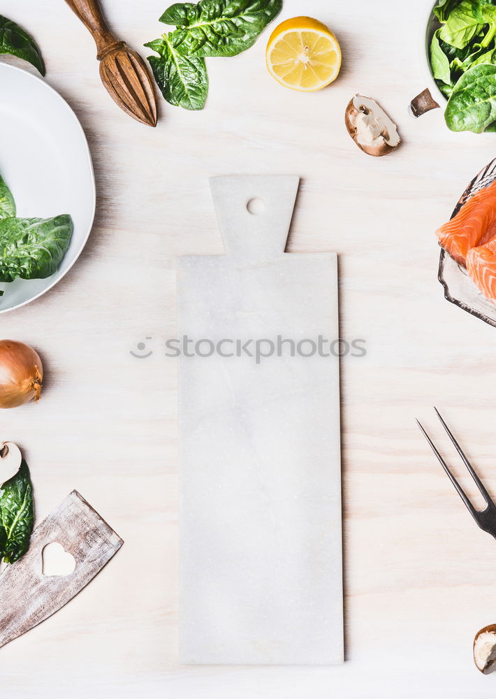 White Cutting Board Background