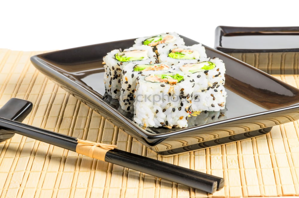 Similar – Sushi maki rolls on a tray