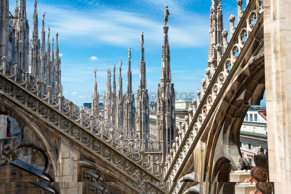 Similar – Image, Stock Photo Architecture on roof of Duomo cathedral