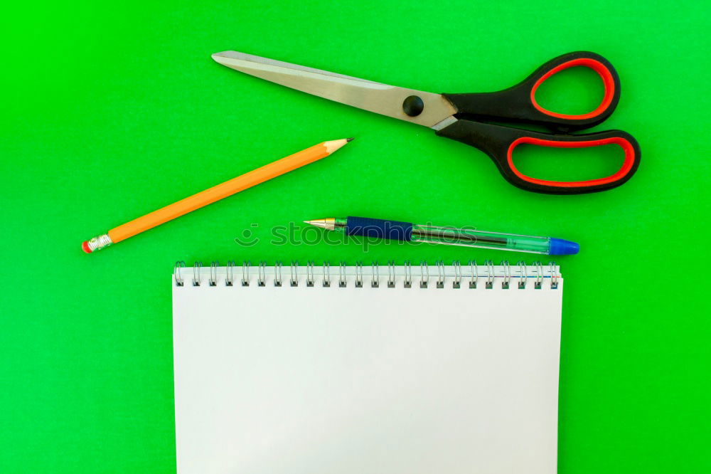 Similar – Image, Stock Photo open small blank notebook with white sheets