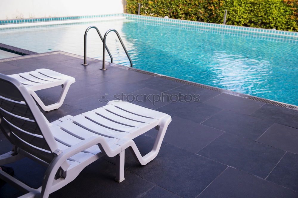 Similar – Image, Stock Photo Chairs by the pool Joy