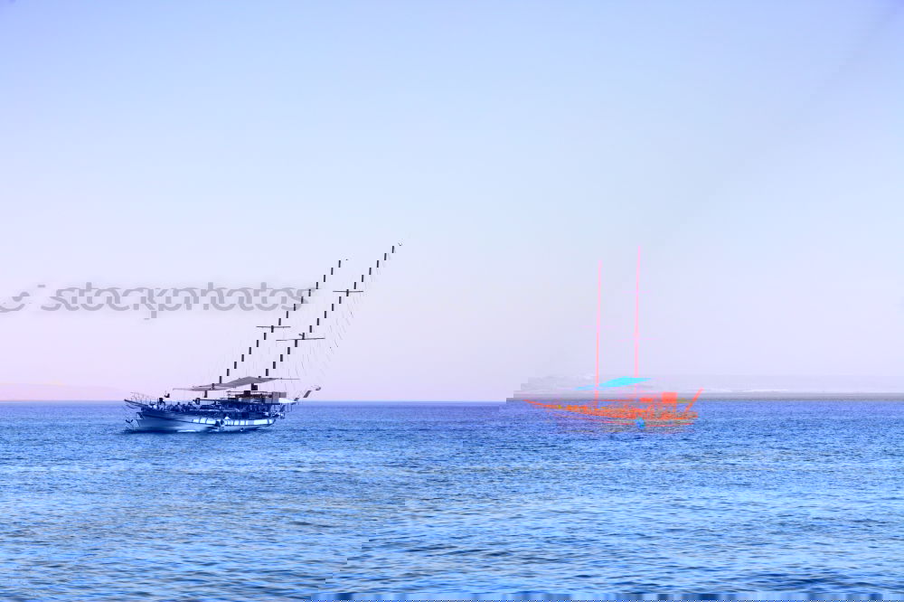 Similar – Image, Stock Photo Boat between waves on water surface