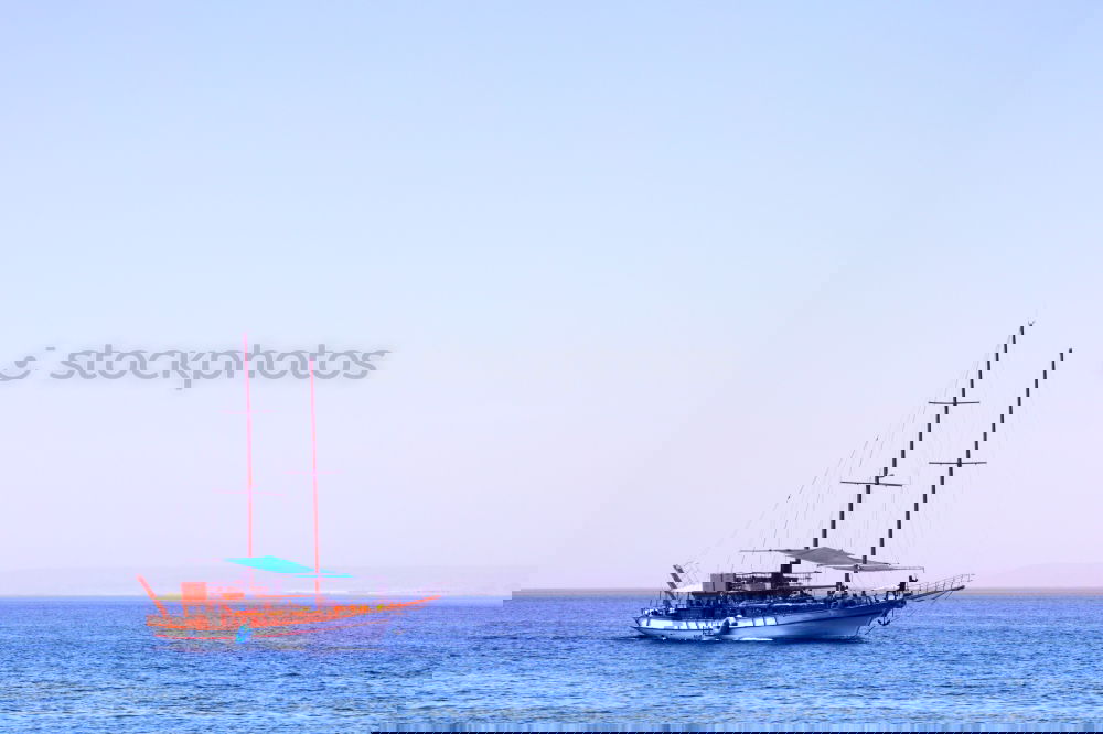 Similar – Image, Stock Photo Boat between waves on water surface