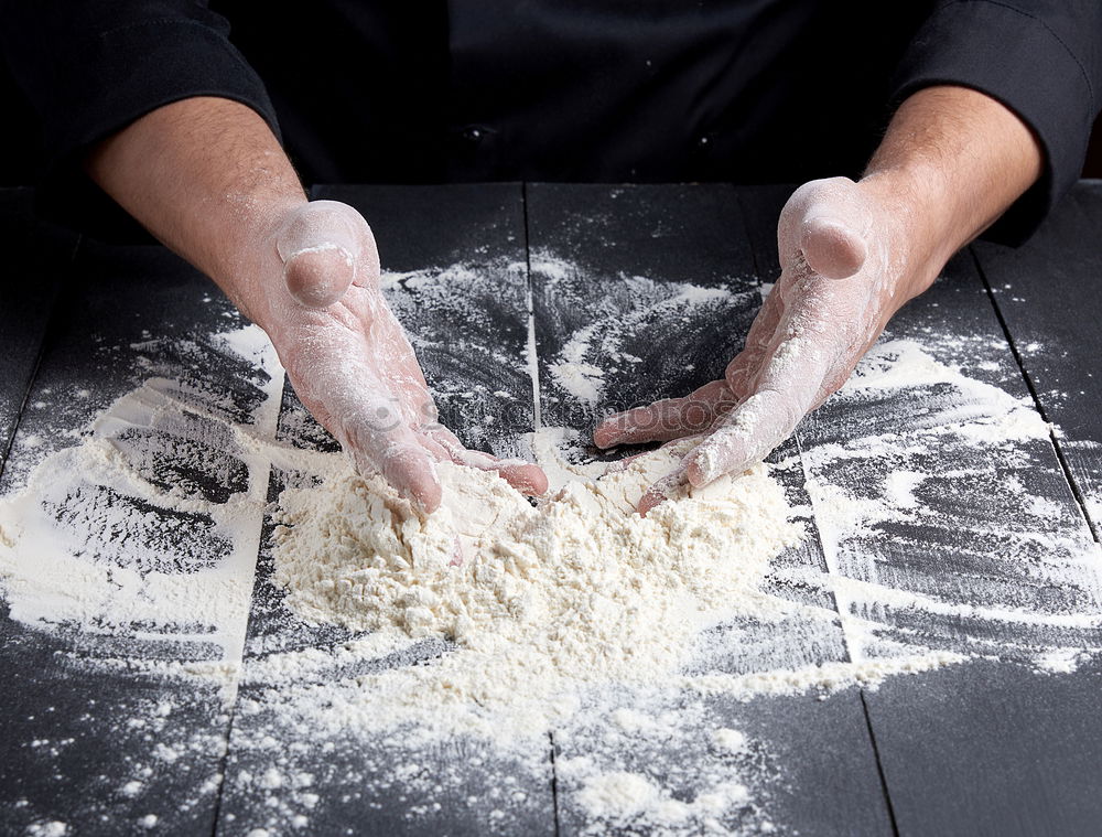 Similar – Image, Stock Photo wooden sieve with flour in male hands